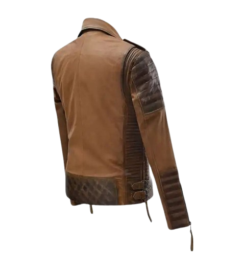 Women's Charlotte Burnt Tan Leather Jacket back