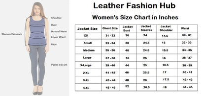 Leather Fashion Hub Women's size chart